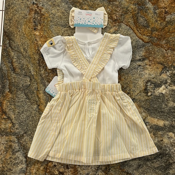 Disney Baby Pinafore Dresses 3pc set 101 Dalmatians - Picture 4 of 11